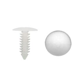 img 3 attached to 🌲 1" Vapor Barrier Christmas Tree Fasteners: Ideal Accessories for Crawlspace Moisture Barrier Poly Liners, Covers, and Encapsulations – White, 100 Pack