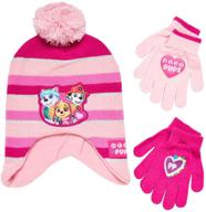nickelodeon little character mittens weather girls' accessories logo