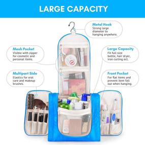 img 1 attached to 💼 Maximize Your Travel Essentials with our Hanging Travel Toiletry Women Bigger Bags