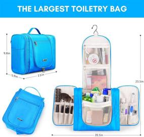 img 3 attached to 💼 Maximize Your Travel Essentials with our Hanging Travel Toiletry Women Bigger Bags
