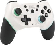 🎮 [2021 upgrade] wireless switch pro controller with turbo, motion control, double vibration | nintendo switch/switch oled/switch lite compatible controller | joystick, wake-up support logo