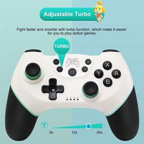 img 1 attached to 🎮 [2021 Upgrade] Wireless Switch Pro Controller with Turbo, Motion Control, Double Vibration | Nintendo Switch/Switch OLED/Switch Lite Compatible Controller | Joystick, Wake-Up Support