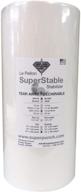 superstable white tear away stabilizer: 1.8 oz, 15 inch x 100 yard roll - perfect for embroidery backing! logo