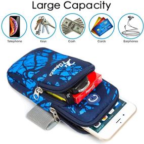 img 1 attached to 📱 Sports Arm Bag: Secure Universal Unisex Armbands Phone Holder for iPhone, Samsung Galaxy and LG (Under 6.5") - Keep Your Phone and Music Handy!