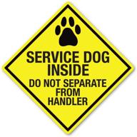 service dog inside diamond magnet logo