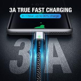 img 3 attached to 🔌 5-Pack Magnetic Charging Cable Set (1.6ft/3.9ft/6.6ft/6.6ft/10ft), SUNTAIHO QC 3.0 Fast Charging & Data Transfer Magnetic Phone Charger Cable, Compatible with Type C, Phone, Micro USB