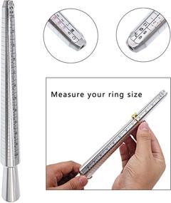 img 3 attached to 🔧 Complete Jewelry Making Tools Set: PHYHOO Ring Sizer Mandrel Set with Jeweler's Rubber Hammer, Finger Sizer Gauge US Size 0-13, Ring Mandrel, Polishing Cloth, Agate Burnisher