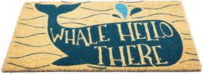 img 2 attached to 🐳 DII Animal Pun Collection Coir Doormat, Whale Hello There, 18x30 Inches: Natural and Eye-Catching