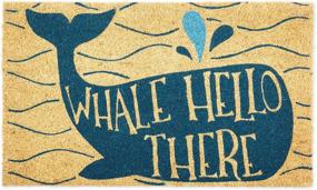 img 4 attached to 🐳 DII Animal Pun Collection Coir Doormat, Whale Hello There, 18x30 Inches: Natural and Eye-Catching
