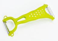 🥦 super sharp stainless steel vegetable peeler for kitchen & restaurant - double sided-green logo