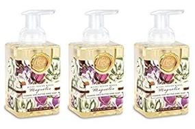 img 2 attached to 🌸 Michel Design Works Magnolia Foaming Hand Soap 17.8-Ounce (3-Pack): Luxurious, Gentle Cleansing for Soft, Scented Hands