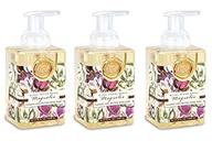 🌸 michel design works magnolia foaming hand soap 17.8-ounce (3-pack): luxurious, gentle cleansing for soft, scented hands logo