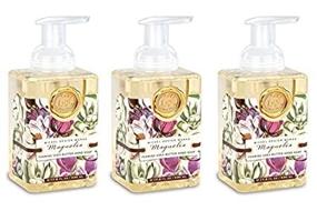 img 4 attached to 🌸 Michel Design Works Magnolia Foaming Hand Soap 17.8-Ounce (3-Pack): Luxurious, Gentle Cleansing for Soft, Scented Hands