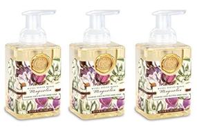 img 1 attached to 🌸 Michel Design Works Magnolia Foaming Hand Soap 17.8-Ounce (3-Pack): Luxurious, Gentle Cleansing for Soft, Scented Hands