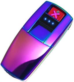 img 4 attached to 🔥 LINGAN Dual Arc Plasma Lighter: USB Rechargeable, Windproof & Flameless. Fingerprint Touch Activation.