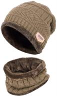 🧢 stay warm and stylish with xyiyi winter fleece lining beanie: boys' accessories in hats & caps logo