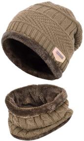 img 4 attached to 🧢 Stay Warm and Stylish with XYIYI Winter Fleece Lining Beanie: Boys' Accessories in Hats & Caps