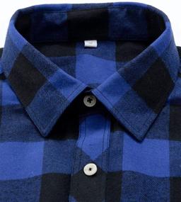 img 2 attached to J VER Boys' Flannel Button Shirts Sleeve Tops, Tees & Shirts in Clothing