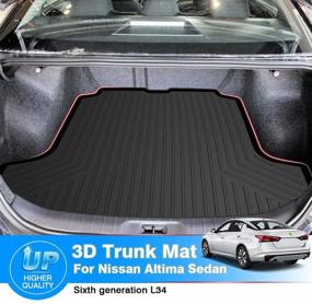 img 3 attached to All-Weather TPO Rear Cargo Liner for Nissan Altima Sedan 2019-2022 - Poverty Fit Trunk Mat