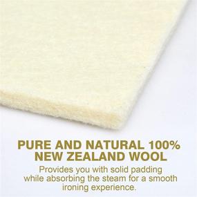 img 1 attached to 🐑 New Zealand Wool Ironing Board Cover Pad – Rdutuok 16x56x3/8 Inch – Ideal for Large and Standard Boards – Perfect for Quilter, Sewing, Quilting Supplies