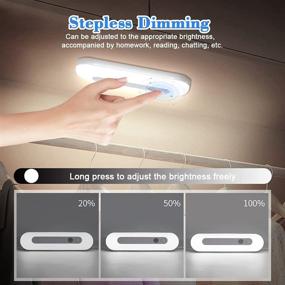 img 3 attached to Shuniu 32LED LED Closet Light: Motion Sensor Dimmable, Wireless Under Cabinet Lights (2 Pack)