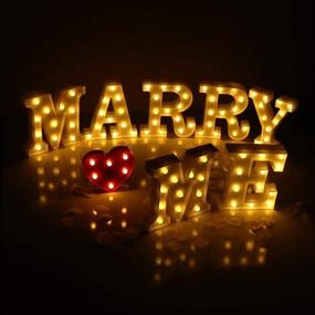 img 2 attached to 💍 Magical Marry Me Sign: Illuminate Your Special Moment with Light Up Neon Letters