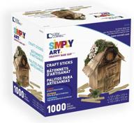 🔍 loew-cornell simply art 1000 ct. wood craft sticks - optimize your search! logo