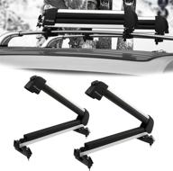 bonnlo 23-inch universal ski snowboard car racks for 2 pairs of skis or 1 snowboard, lockable aviation aluminum ski roof carrier compatible with most vehicles equipped with cross bars logo