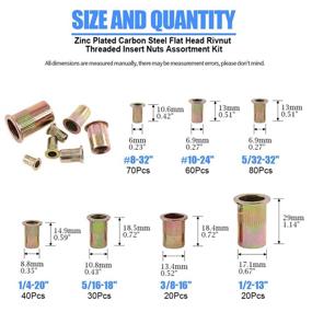 img 3 attached to Glarks 8 32UNC 10 24UNC Threaded Assortment