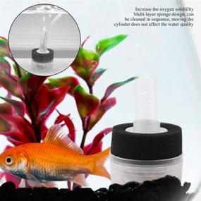 img 3 attached to Super Sponge Filter for Mini Aquarium Fish Tank with Air Pump