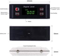 📏 advanced electronic inclinometer protractor: v groove backlight for precision measurements логотип