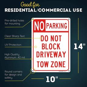 img 3 attached to Enhance Safety and Organization with the Parking Block Driveway Zone Sign