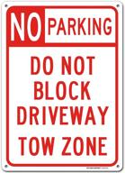 enhance safety and organization with the parking block driveway zone sign logo