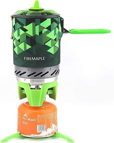 img 4 attached to 🔥 Fire-Maple Green Camping Backpacking Stove Set with 1L Pot and Fixed Star 2 Cooking System for Camp Cooking