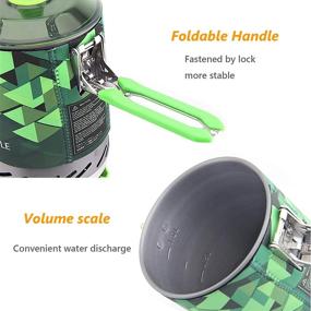 img 1 attached to 🔥 Fire-Maple Green Camping Backpacking Stove Set with 1L Pot and Fixed Star 2 Cooking System for Camp Cooking