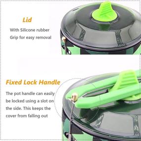 img 2 attached to 🔥 Fire-Maple Green Camping Backpacking Stove Set with 1L Pot and Fixed Star 2 Cooking System for Camp Cooking
