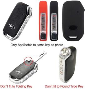 img 3 attached to 🔑 LIGHTKOREA Fob Remote Smart Key Case Protector Silicone Cover for Kia Cars