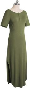 img 2 attached to HOMEYEE Womens Casual Pockets Dresses