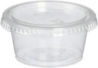 🥣 reditainer 2 oz plastic disposable portion souffle cups with lids - package of 100 count logo