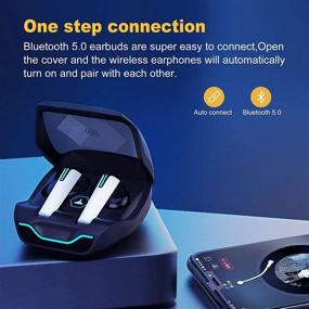 img 1 attached to Белые водонепроницаемые 🎧 спортивные наушники ONOW Bluetooth