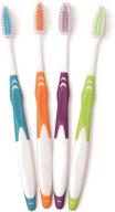 🦷 (100 pack) freshmint® individually wrapped premium toothbrushes – oversized easy grip rubber handle – soft multi color nylon bristles – bulk packed – no-cut, no-tear required logo