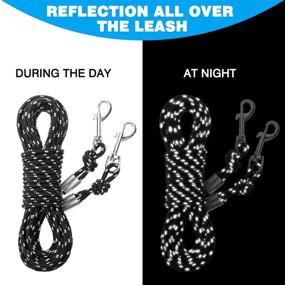 img 3 attached to SCIROKKO Reflective Cat Leash - 30 Feet Long, Durable and Escape-Proof Walking Lead, Secure Extender Pet Tie-Out Leash for Outdoor Training, Playtime, and Camping with Kittens, Puppies, Rabbits, and Small Animals