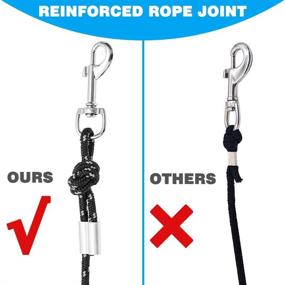 img 2 attached to SCIROKKO Reflective Cat Leash - 30 Feet Long, Durable and Escape-Proof Walking Lead, Secure Extender Pet Tie-Out Leash for Outdoor Training, Playtime, and Camping with Kittens, Puppies, Rabbits, and Small Animals