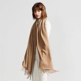 img 3 attached to 🧣 MaaMgic Cashmere Pashmina Shawls: Women's Scarf & Wrap Accessories