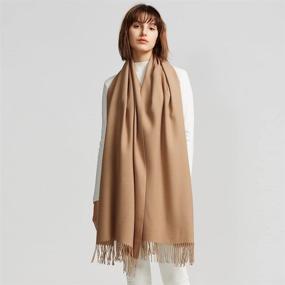 img 2 attached to 🧣 MaaMgic Cashmere Pashmina Shawls: Women's Scarf & Wrap Accessories