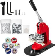 🔘 32mm 1.25inch button maker machine badge punch press pin button maker - mophorn button maker with free 1000 pcs button parts and circle cutter (1000pcs 32mm 1.25inch) logo