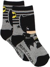 img 2 attached to 🦇 Batman Justice League 6-Pack Athletic Crew Socks for Baby Toddler Boys: Comfortable and Stylish!