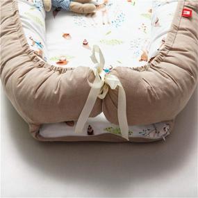 img 3 attached to Bassinet Co Sleeping Portable Woodland Breathable