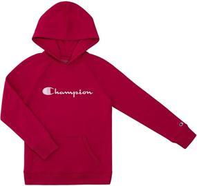 img 3 attached to Champion Girls Youth Heritage Fleece Pull On Hoody Sweatshirt - Perfect Kids Clothes!