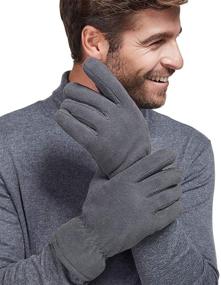 img 2 attached to 🧤 Lethmik Leather Touchscreen Fingers Texting Gloves